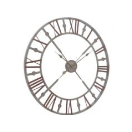 Libra Antique grey skeleton wall clock