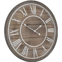 Libra hemsby bleach wooden wall clock