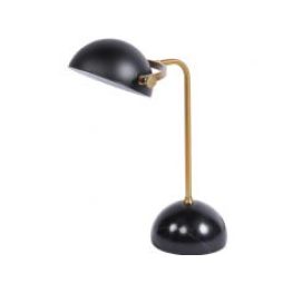 Libra Mercer black marble base table lamp e27 40w