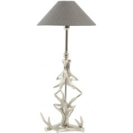 Libra Nickel antler table lamp e27 40w