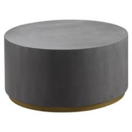 Libra belmore concrete round coffee table
