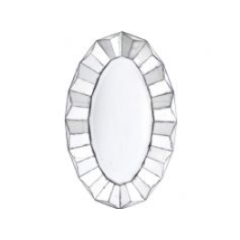 Libra Santiago Antique Oval Mirror
