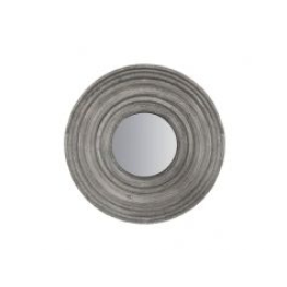 Libra Sep Promo - Brushed Silver Aluminium Round Convex Mirror