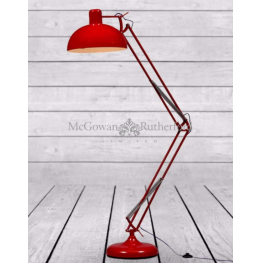 Magowan Rutherford CL63 Red Extra Large Classic Desk Floor Lamp