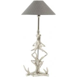 Silver deals antler lamp